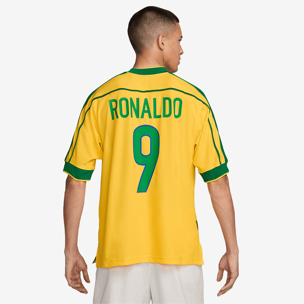 Brasilien Heim-Retro-Trikot 1998 Ronaldo 9 Neuauflage