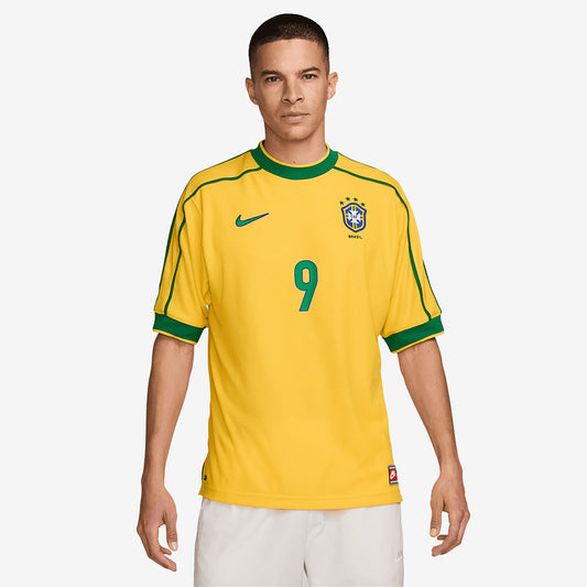 Jersey Brazil 1998 Home Retro Reissue Ronaldo 9
