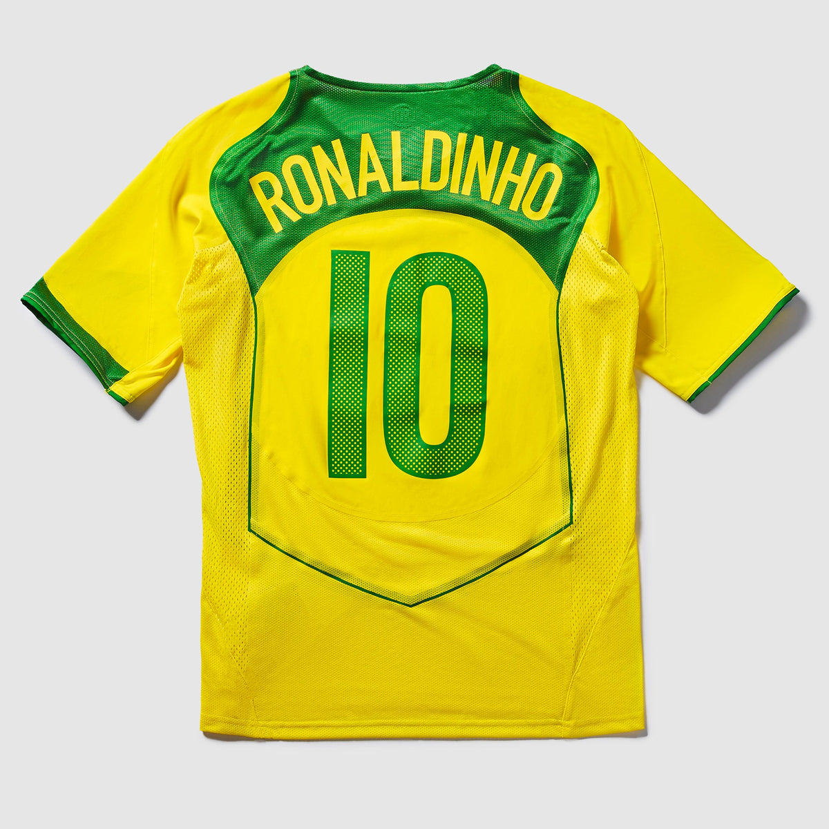 Jersey Brazil 2004 Home Retro Reissue Ronaldinho 10