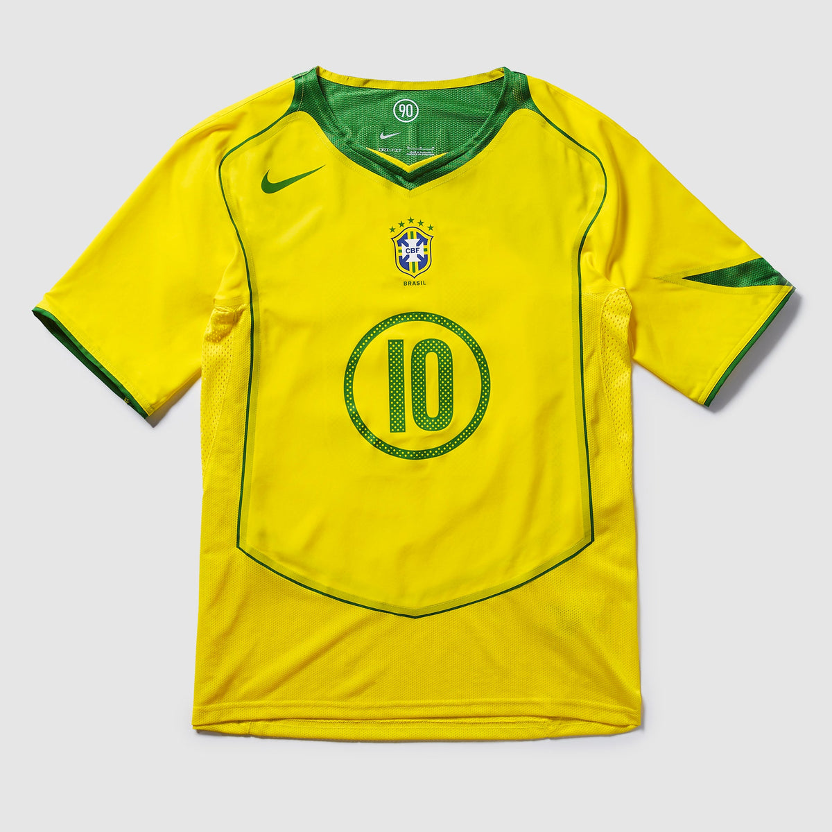 Jersey Brazil 2004 Home Retro Reissue Ronaldinho 10