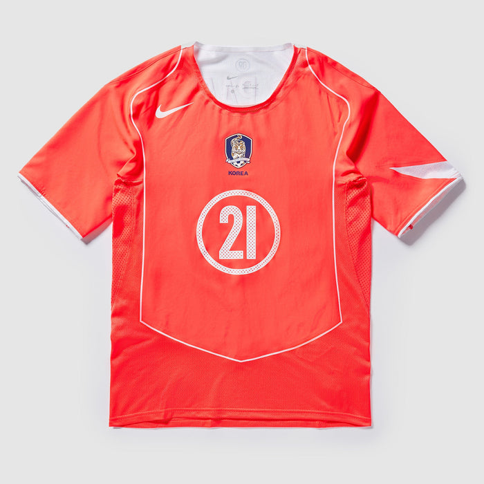 Sydkorea 2004 hjemmebanetrøje retro genudgivelse Ji Sung Park 21