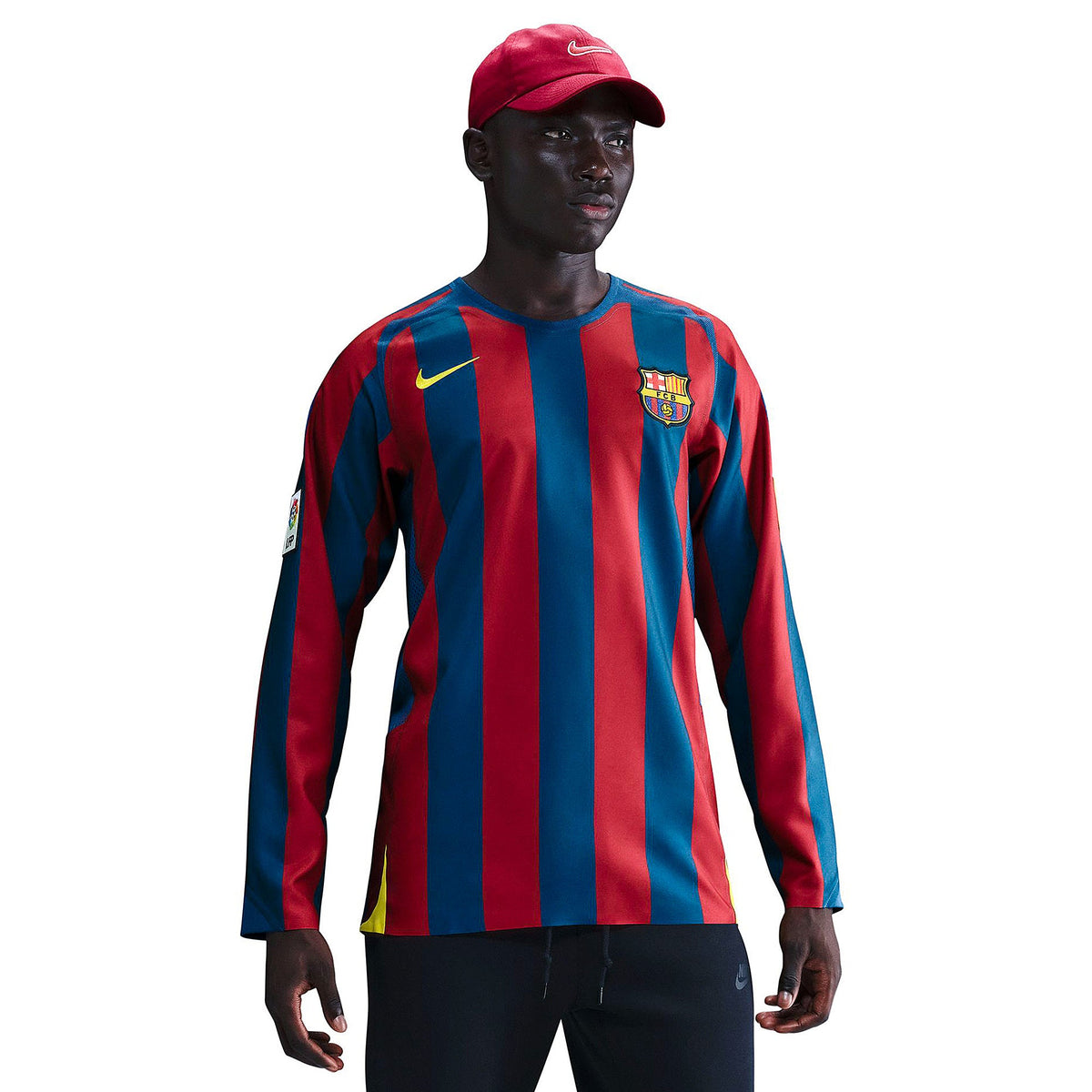 Jersey Barcelona 2006 Home Retro Longsleeve Reissue Ronaldinho 10