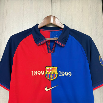 FC Barcelona 1999/00 hjemmebanetrøje retro jubilæumsmodel