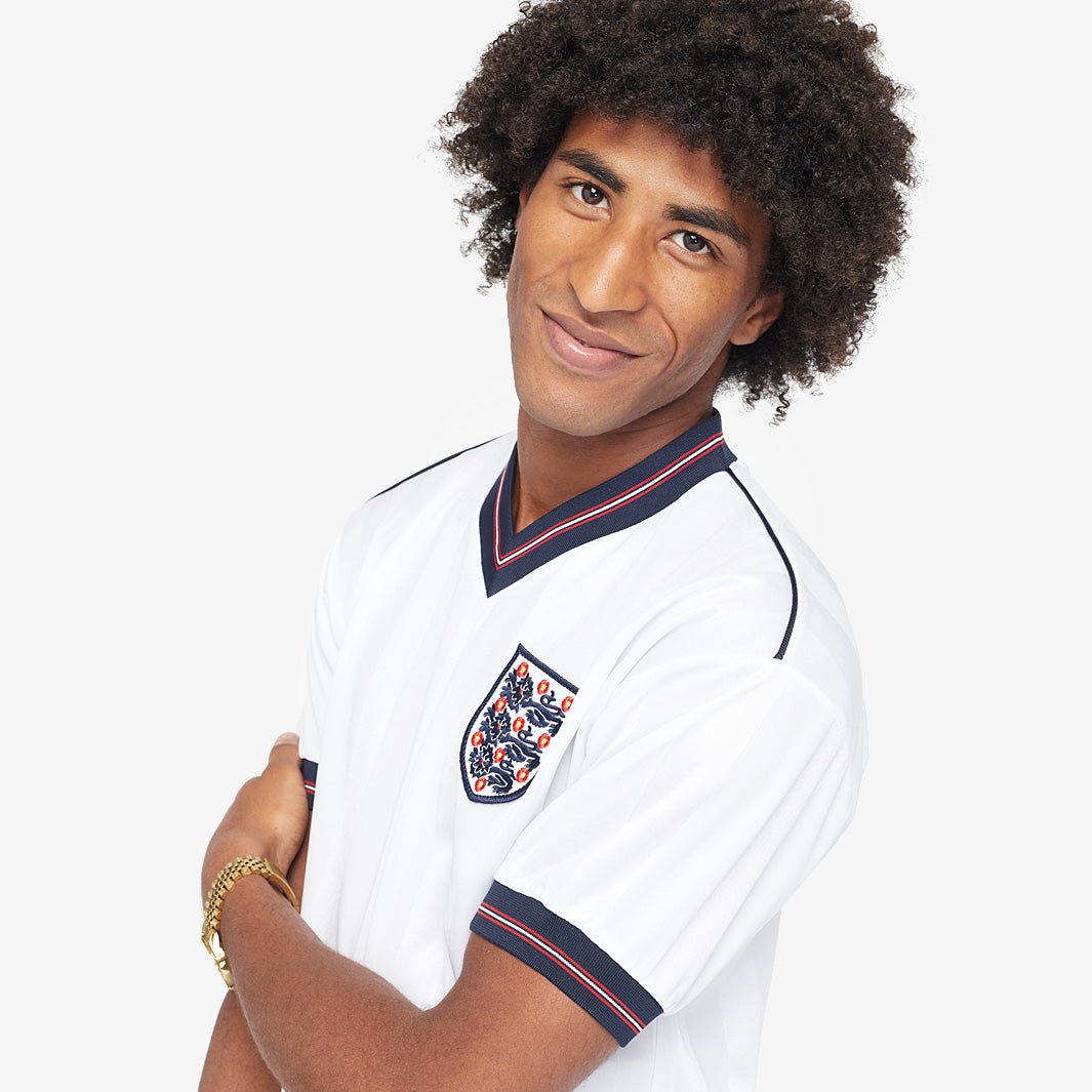 England 1986 retro-hjemmebanetrøje