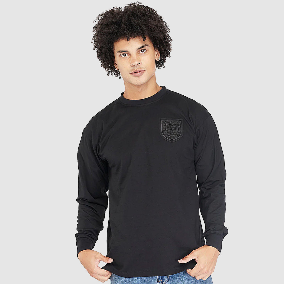 Jersey England 1966 Home Retro Longsleeve Blackout