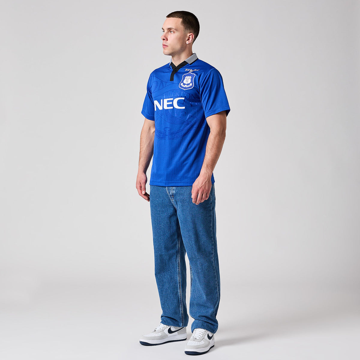 Everton 1995 retro hjemmebanetrøje