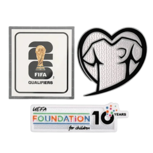 Kit Patches World Cup 2026 Qualifiers Play With Heart & FOUNDATHomeON