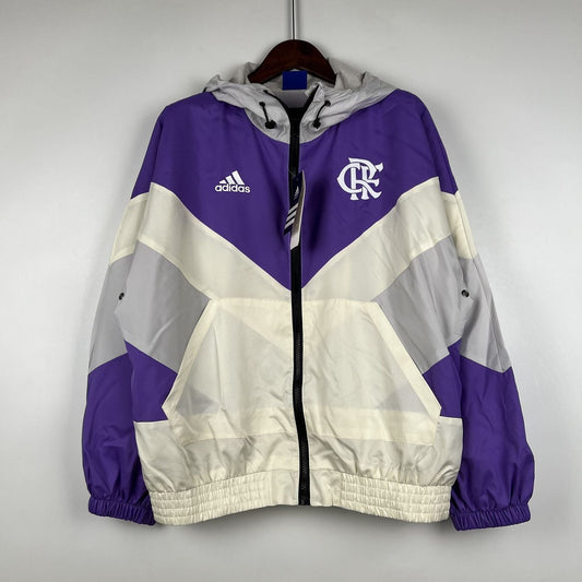 Windbreaker Flamengo lilla hvid