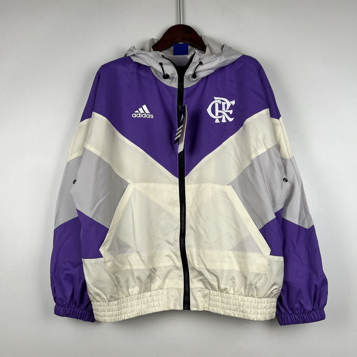 Windbreaker Flamengo lilla hvid